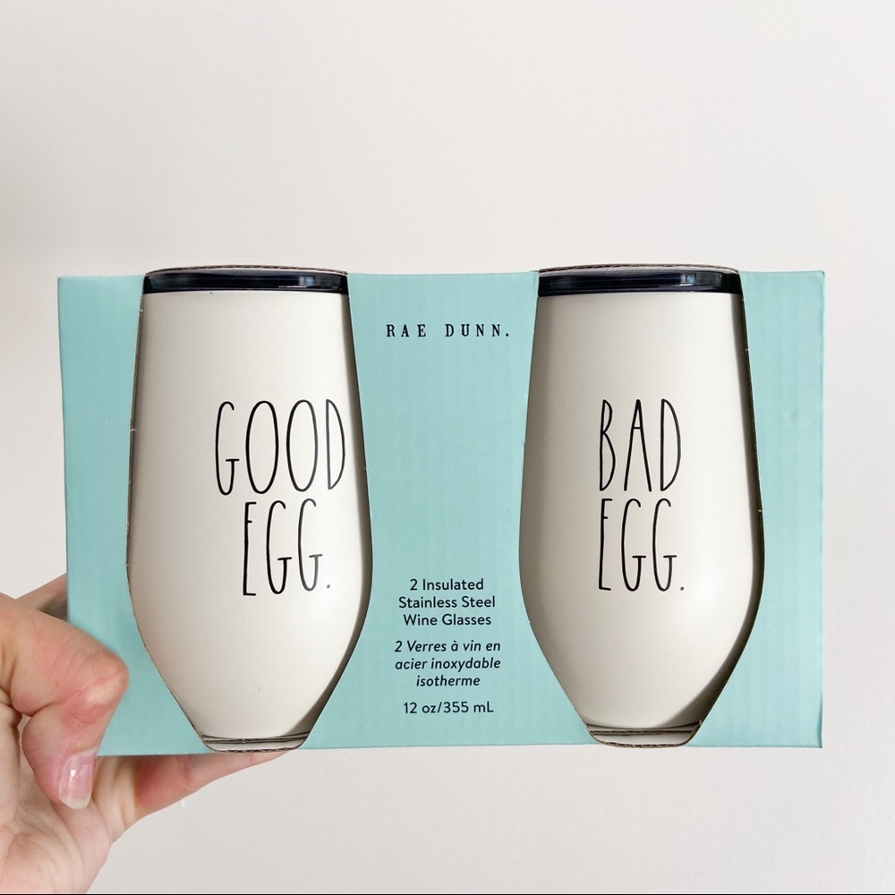 Rae Dunn Insulated Easter Wine Tumblers Set